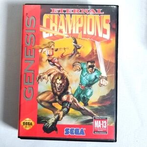 Eternal Champions Sega Genesis Video Game 1993 Complete With Case,Manual,Game